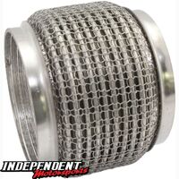 Stainless Steel Flex Joint With Mesh - 4"