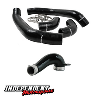 DMAX – MY11-17 Piping Kit (BLACK TURBO HOSE STYLE) + Cast Elbow