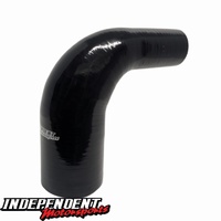 Independent Motorsports 90-Degree Silicone Reducer Hose – 3" to 2" (180mm Leg Length)