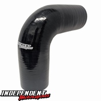 Independent Motorsports 90-Degree Silicone Hose – 2.0" (51mm), 170mm Legs, Black