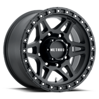 Method 312 [Bore Size: 87] [CHOOSE STYLE: Matte Black] [Loadrating: 1202.0188kg] [SIZE BOLT OFFSET SPACING: 17x8.5 6x135 0] [Stud Pattern: 6 x 135]