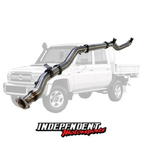 79 Series V8 Dual Cab DPF Back Single 4" Exhaust